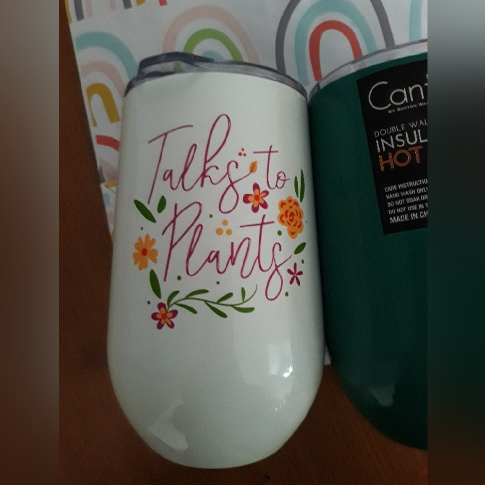 Set of 2, nwt cantini drink tumblers